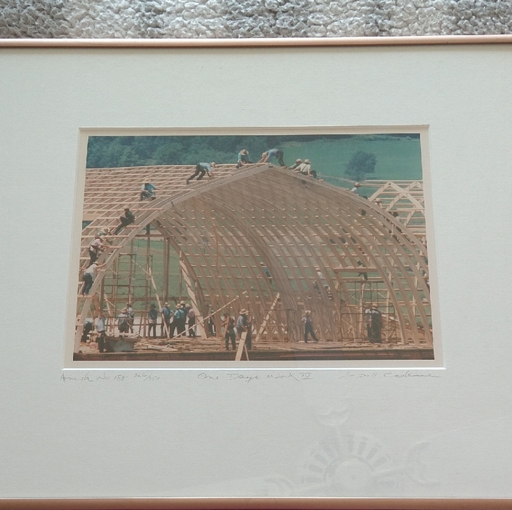 Bill Coleman Amish No. 188 Limited Edition Signed Framed Print Amish Series